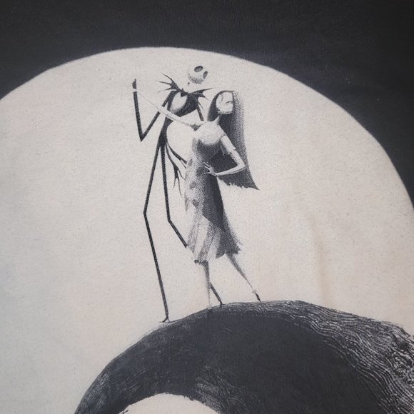 Tim Burton's The Nightmare Before Christmas Jack and Sally T-shirt Jr Sz Med - Picture 2 of 4